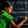 DRR Training: Bangladeshi girl writing on blackboard